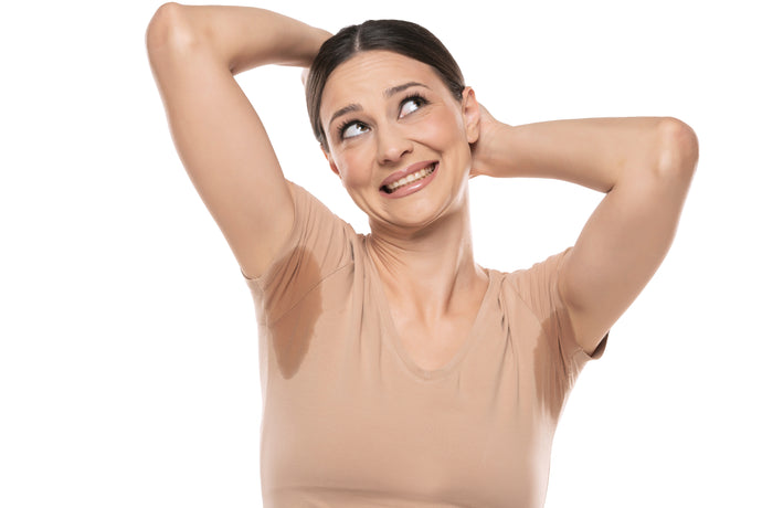 Sweat Too Much?  How underarm sweat stains can hold us back and how to prevent sweating from affecting our lives