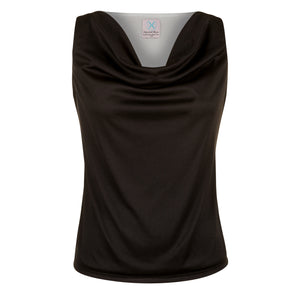 Annalise Racerback Cowl Neck Sleeveless Top
