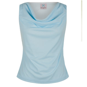 Annalise Racerback Cowl Neck Sleeveless Top